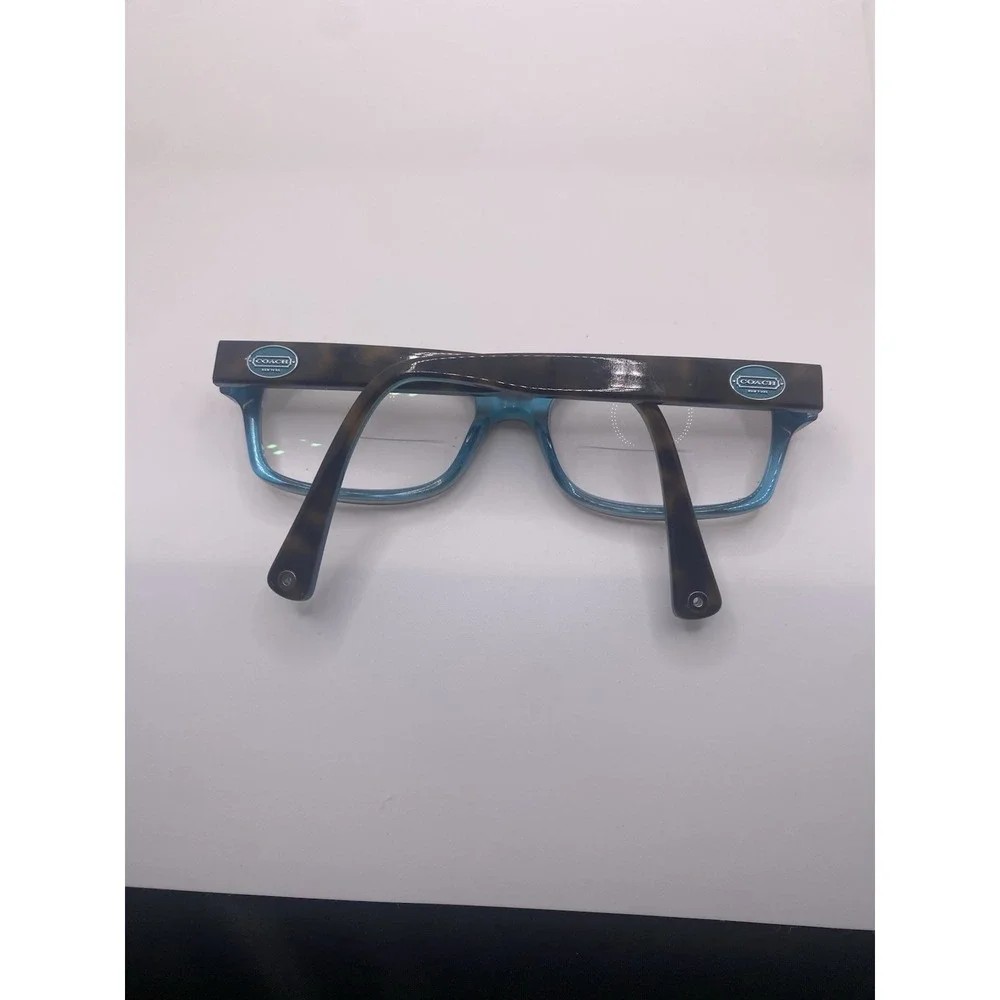 Coach Eyeglasses FRAME ONLY HC 6040 Brooklyn 50-16-135 Dark Tortoise Teal 864